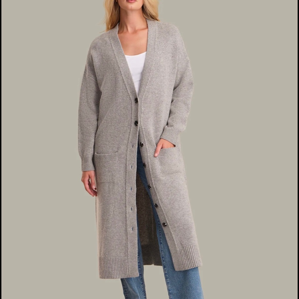 ABERCROMBIE wool long cardigan